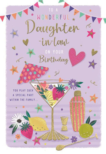 Picture of DAUGHTER IN LAW BIRTHDAY CARD